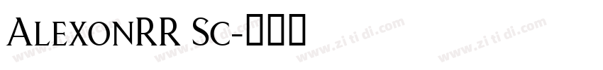 AlexonRR Sc字体转换